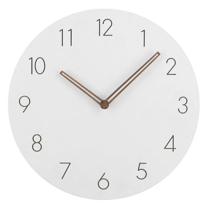 Minimalist Scandinavian Wall Decor Silent Clock 29 cm White NaLani