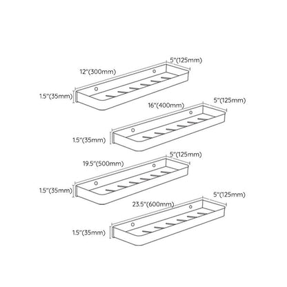 Matte Black Modern Bathroom Bath Shelf Set Anti Rust NALANI