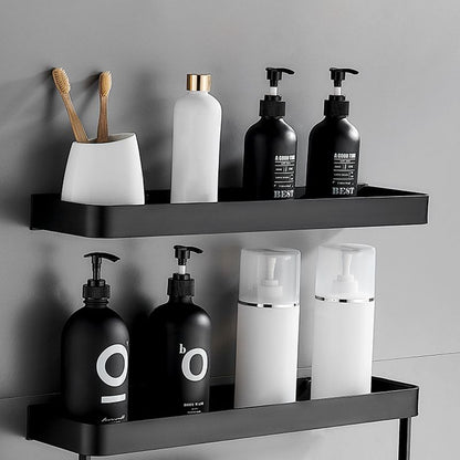 Matte Black Modern Bathroom Bath Shelf Set Anti Rust NALANI