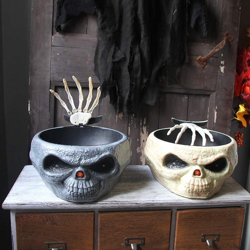 Electric Halloween Ghost Hand Candy Bowl for Spooky Treats NALANI