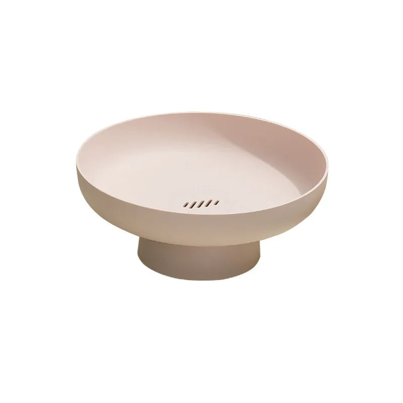 Elegant Fruit Bowl with Drainage System for Freshness and Style Pink NaLani