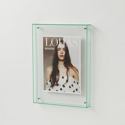Sleek Modern Photo Frames with Vibrant Colored Edges Green B NaLani