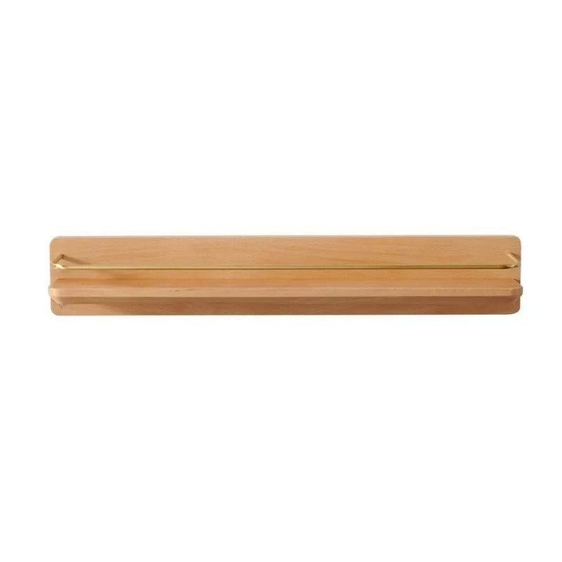 Bamboo Wall Mounted Coat Rack Shelf For Bathroom Entryway Brown A 60cm NALANI