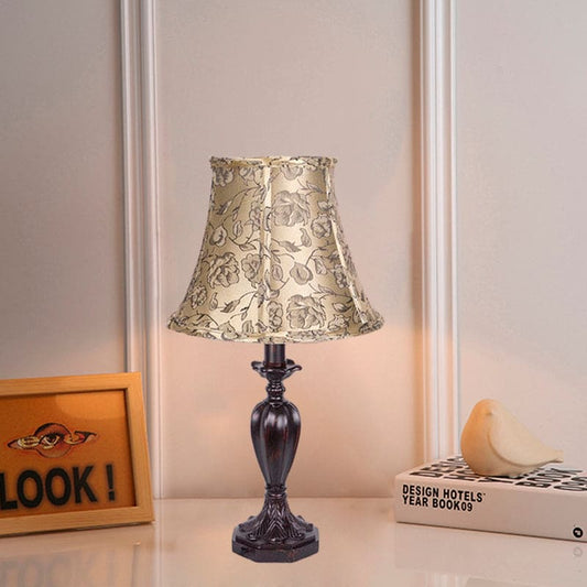Designer Night Lamp with Resin Bell Holder for Elegant Spaces NALANI