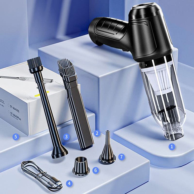 Powerful Cordless Car Vacuum Cleaner For Auto Interiors Black * Basic Kit NALANI