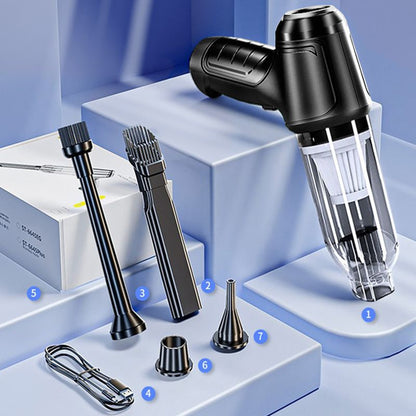 Powerful Cordless Car Vacuum Cleaner For Auto Interiors Black * Basic Kit NALANI