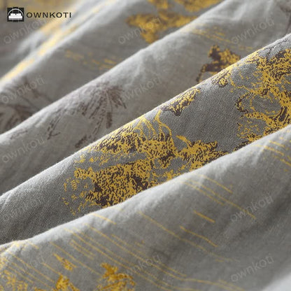 Neutraal Landschap Kimono Katoenen Pyjama Set