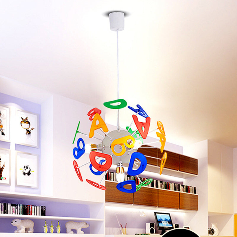 Kids Globe Ceiling Pendant Light 4 Light Nursing Room NALANI