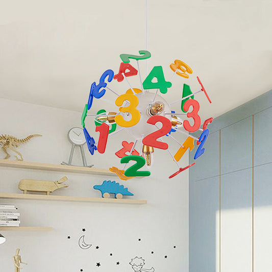 Kids Globe Ceiling Pendant Light 4 Light Nursing Room NALANI