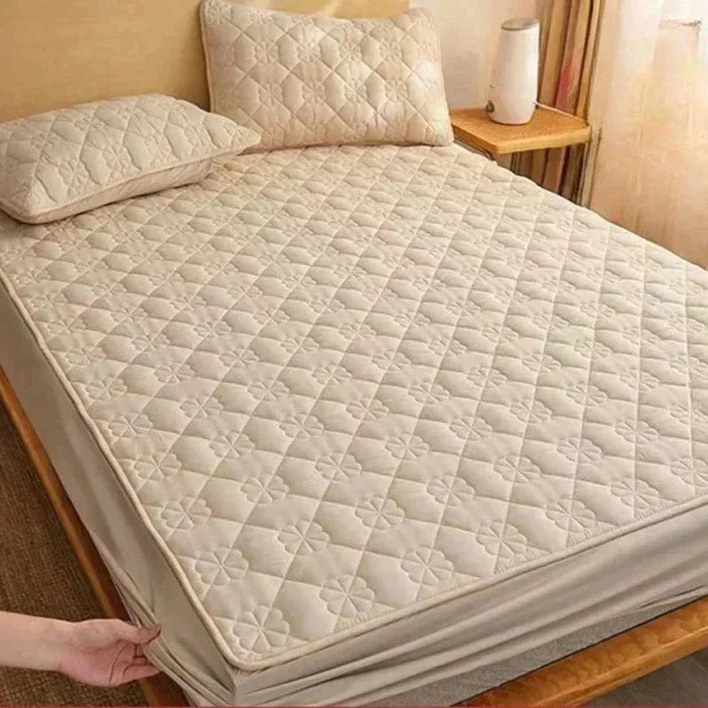 Ultra Soft Duvet Cover Set With 2 Pillowcases For Comfort Beige NALANI