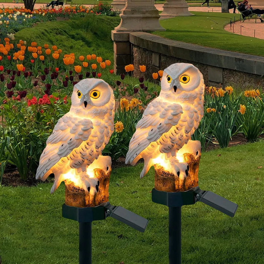 Solar Owl Outdoor Garden Light With Automatic Night Sensor NALANI