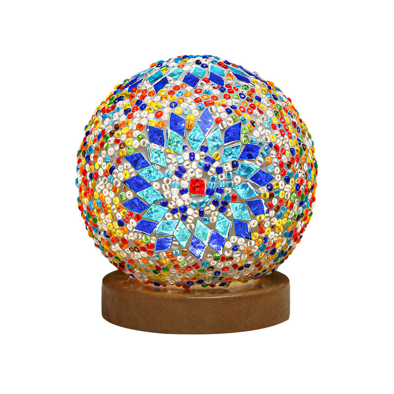Dimmable Boho Baroque LED Glass Mosaic Table Lamp 9.5 cm NALANI