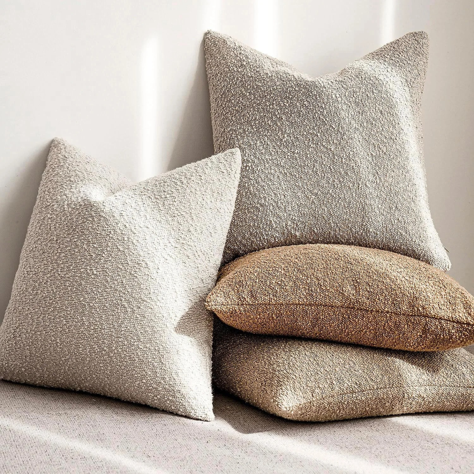 Elegant Boucle Cushion Cover for Sophisticated Home Decor NaLani