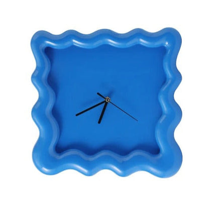 Elegant Minimalist Wall Clock for Home Decor 30cm ABS Plastic Blue NaLani