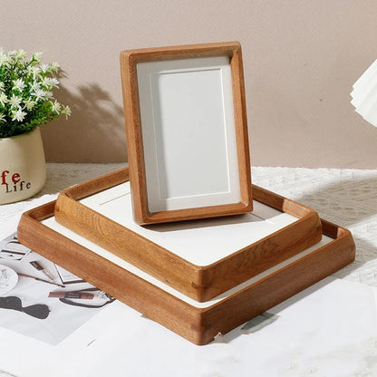 Handcrafted Wood Photo Frame Walnut And Sandalwood Finish South American walnut NALANI