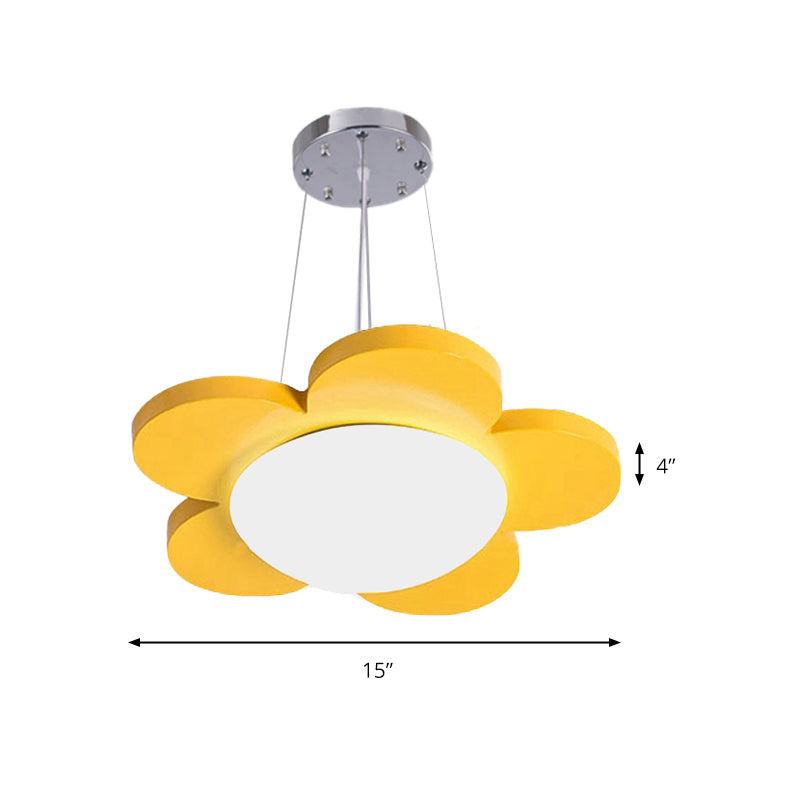 Flower Shaped Acrylic LED Suspension Light For Kids Room NALANI