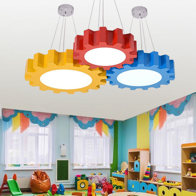 Acrylic Candy Colored LED Pendant Light For Kids Classroom NALANI