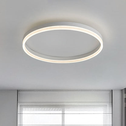Circular Acrylic LED Flush Mount Ceiling Light Bedroom White Warm NALANI