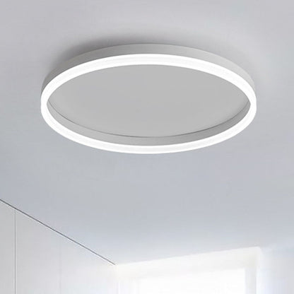Circular Acrylic LED Flush Mount Ceiling Light Bedroom White White NALANI