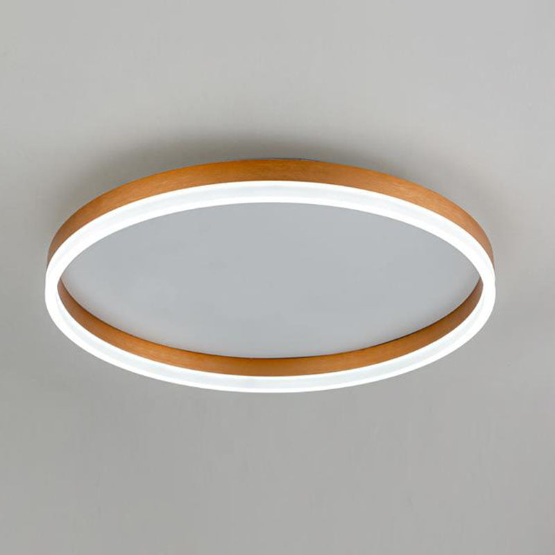 Circular Acrylic LED Flush Mount Ceiling Light Bedroom Gold White NALANI