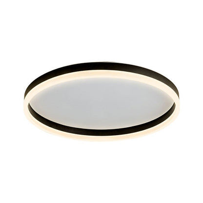 Circular Acrylic LED Flush Mount Ceiling Light Bedroom Black Warm NALANI