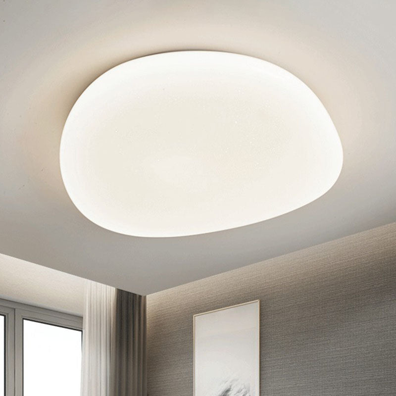 Modern LED Bedroom Flush Mount Ceiling Light White Acrylic White White NALANI