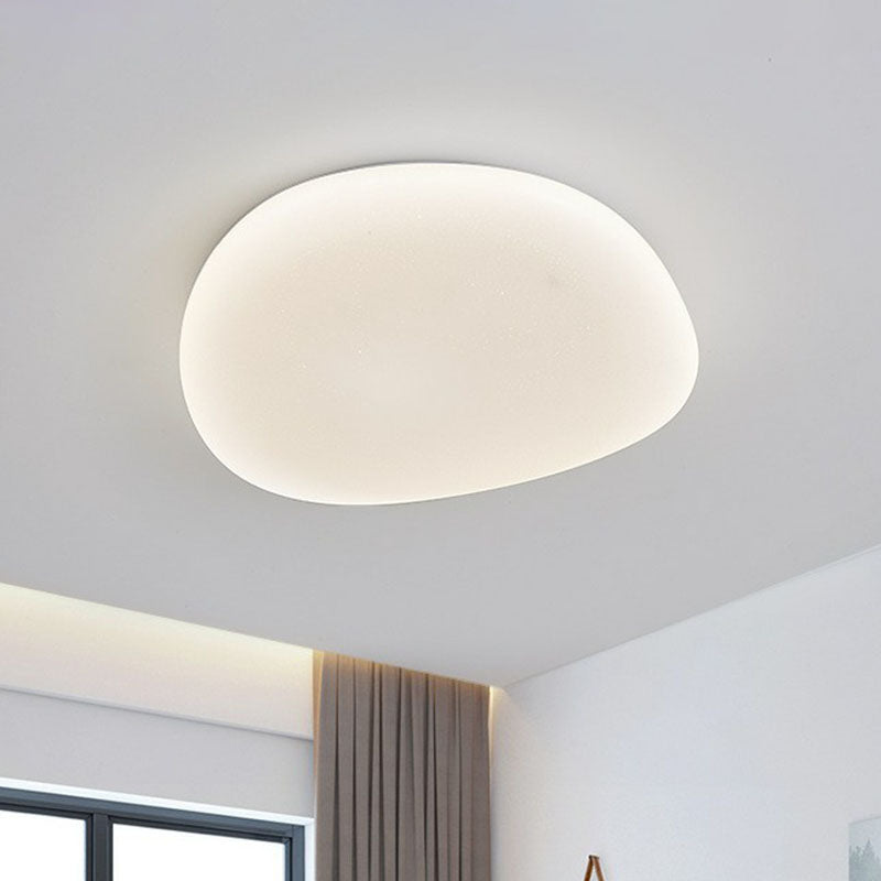 Modern LED Bedroom Flush Mount Ceiling Light White Acrylic NALANI