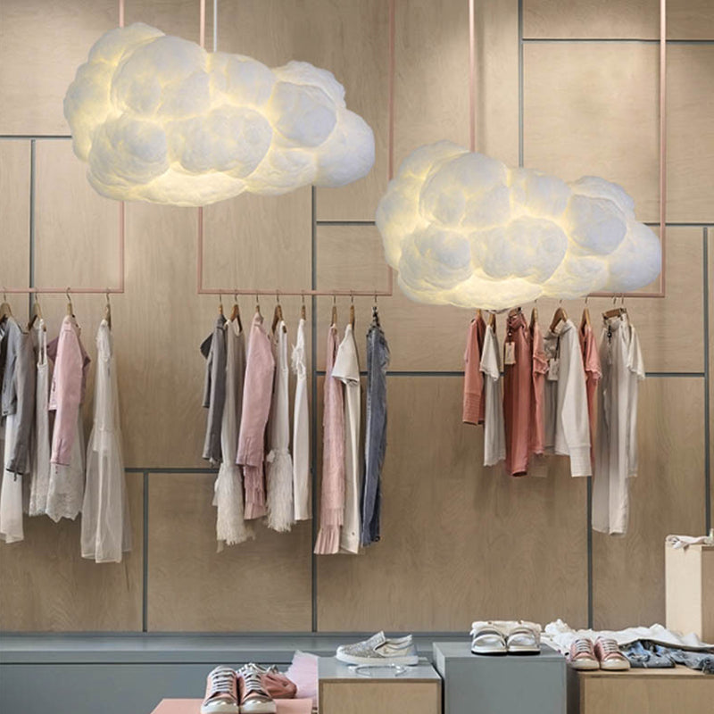 Modern White Designer Cloud Pendant Lamp for Elegant Bedrooms Calora