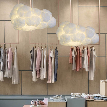 Modern White Designer Cloud Pendant Lamp for Elegant Bedrooms Calora