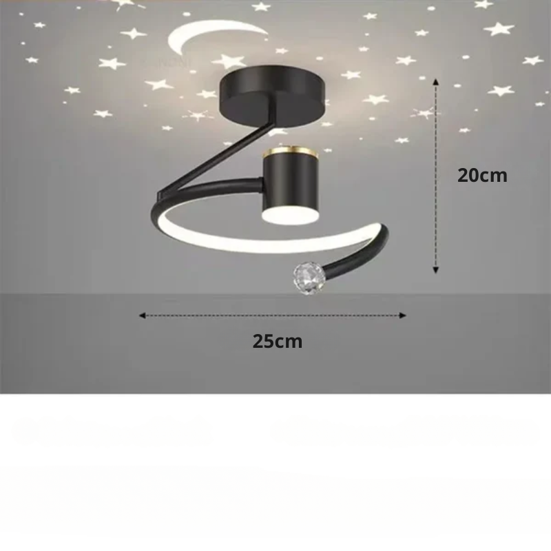 Dimmable LED Ceiling Light With Starry Sky Ambient Effect NALANI