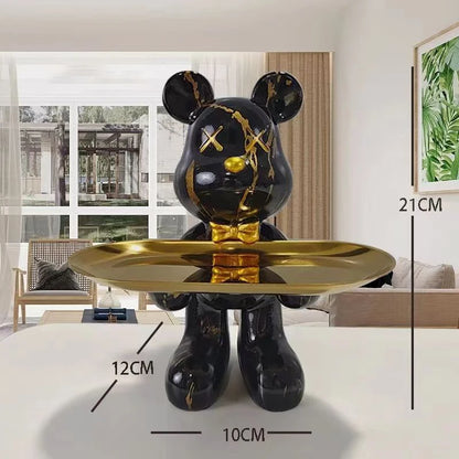 Graffiti Bear Ornament Figurine for Home Decoration and Desk Storage Blyth NaLani