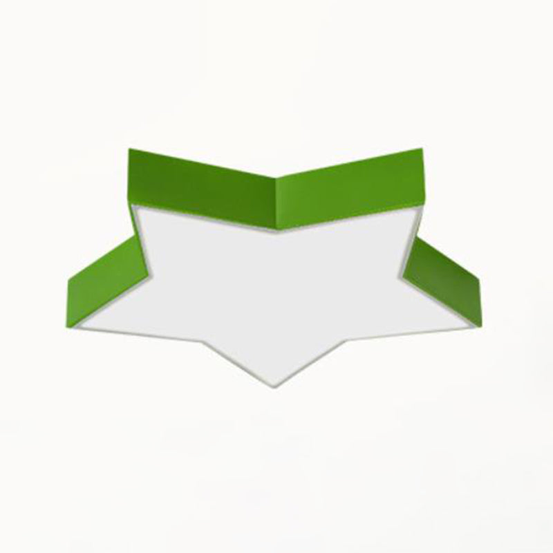 LED Flush Mount Light For Kids Room Acrylic Ceiling Fixture Green NALANI