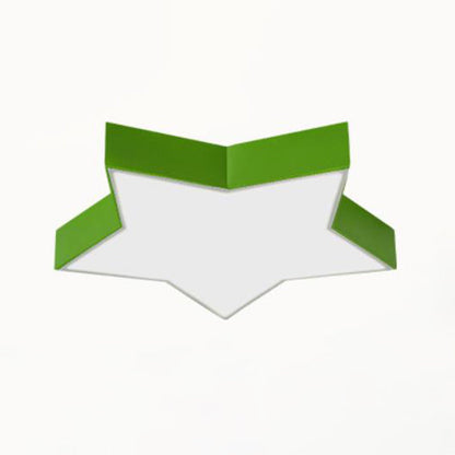 LED Flush Mount Light For Kids Room Acrylic Ceiling Fixture Green NALANI