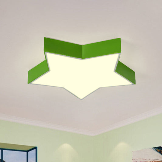 LED Flush Mount Light For Kids Room Acrylic Ceiling Fixture NALANI