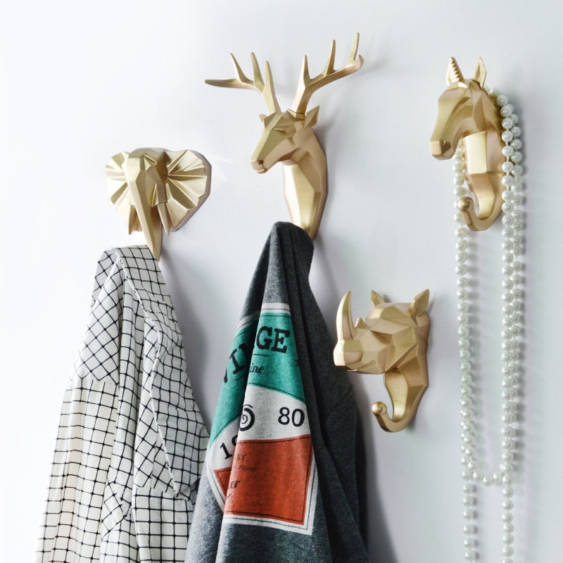 Geometric Wildlife Wall Hook for Unique Home Decor and Gifts NaLani