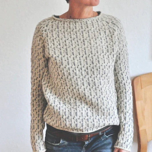 Women's elegant round neck sweater - Molara