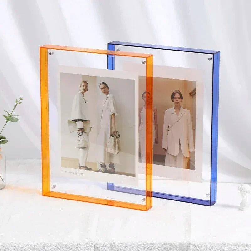 Sleek Modern Photo Frames with Vibrant Colored Edges NaLani