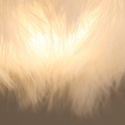 Feather Chandelier Spherical Modern Dining Room Light White NALANI