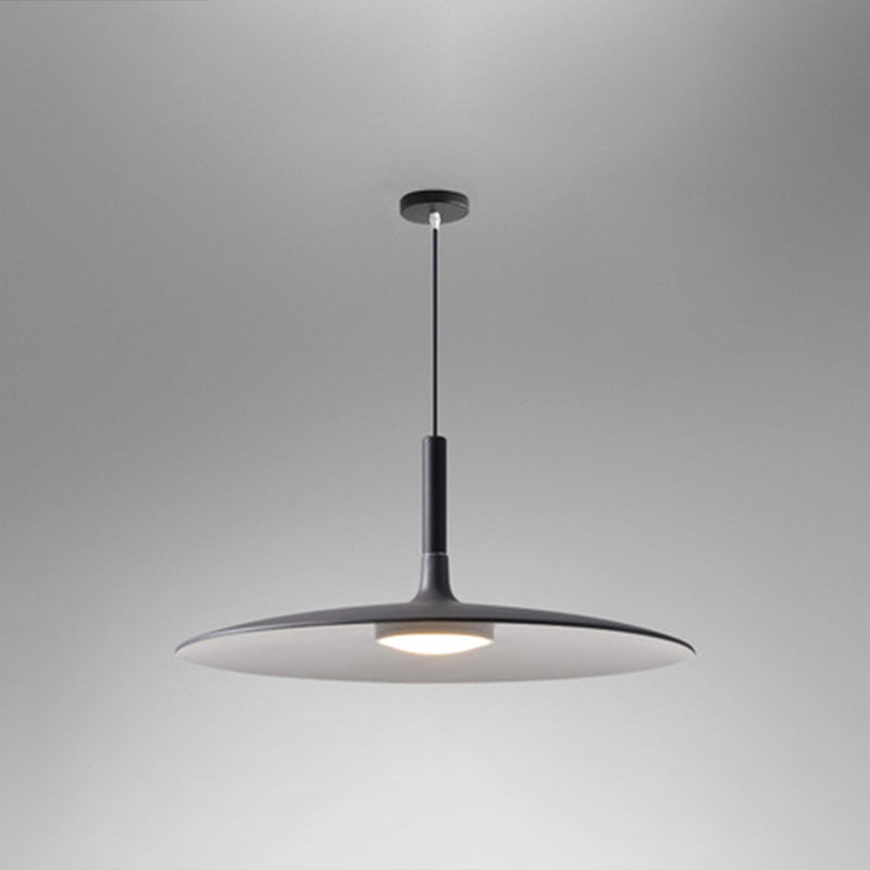Flying Saucer LED Pendant Light Modern Minimalist Metal Coffee 14" NALANI