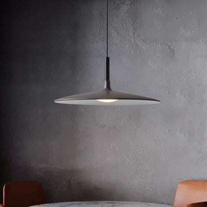 Flying Saucer LED Pendant Light Modern Minimalist Metal Black NALANI