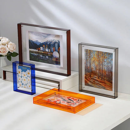 Sleek Modern Photo Frames with Vibrant Colored Edges NaLani