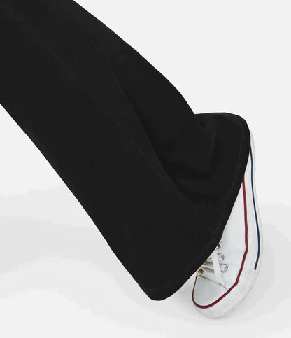 Women's elasticated Wide leg flared jeans with high waist