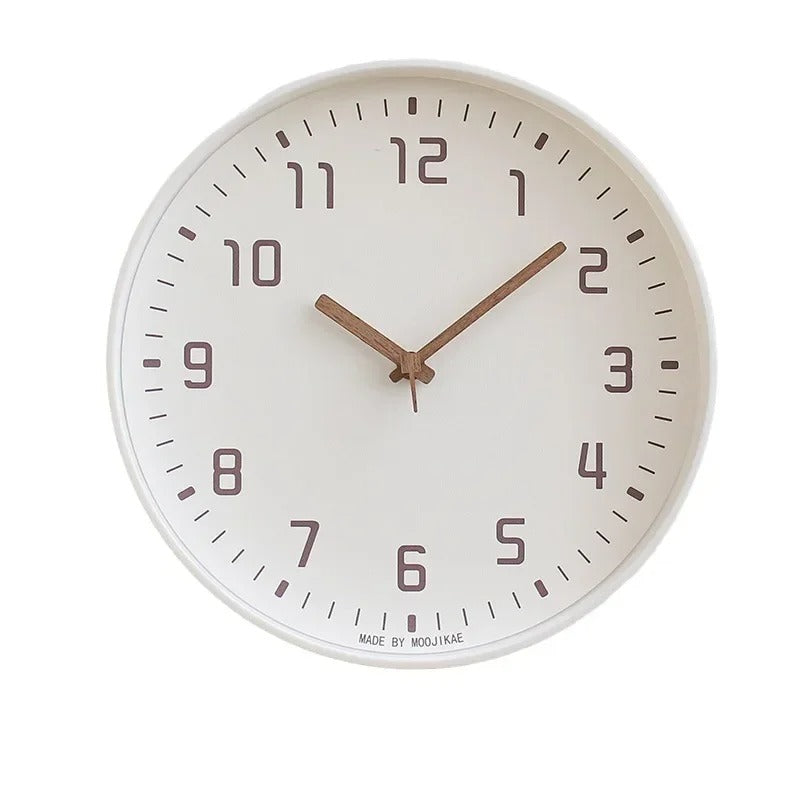 Noiseless Japanese Style Bamboo Wall Clock for Modern Homes NALANI