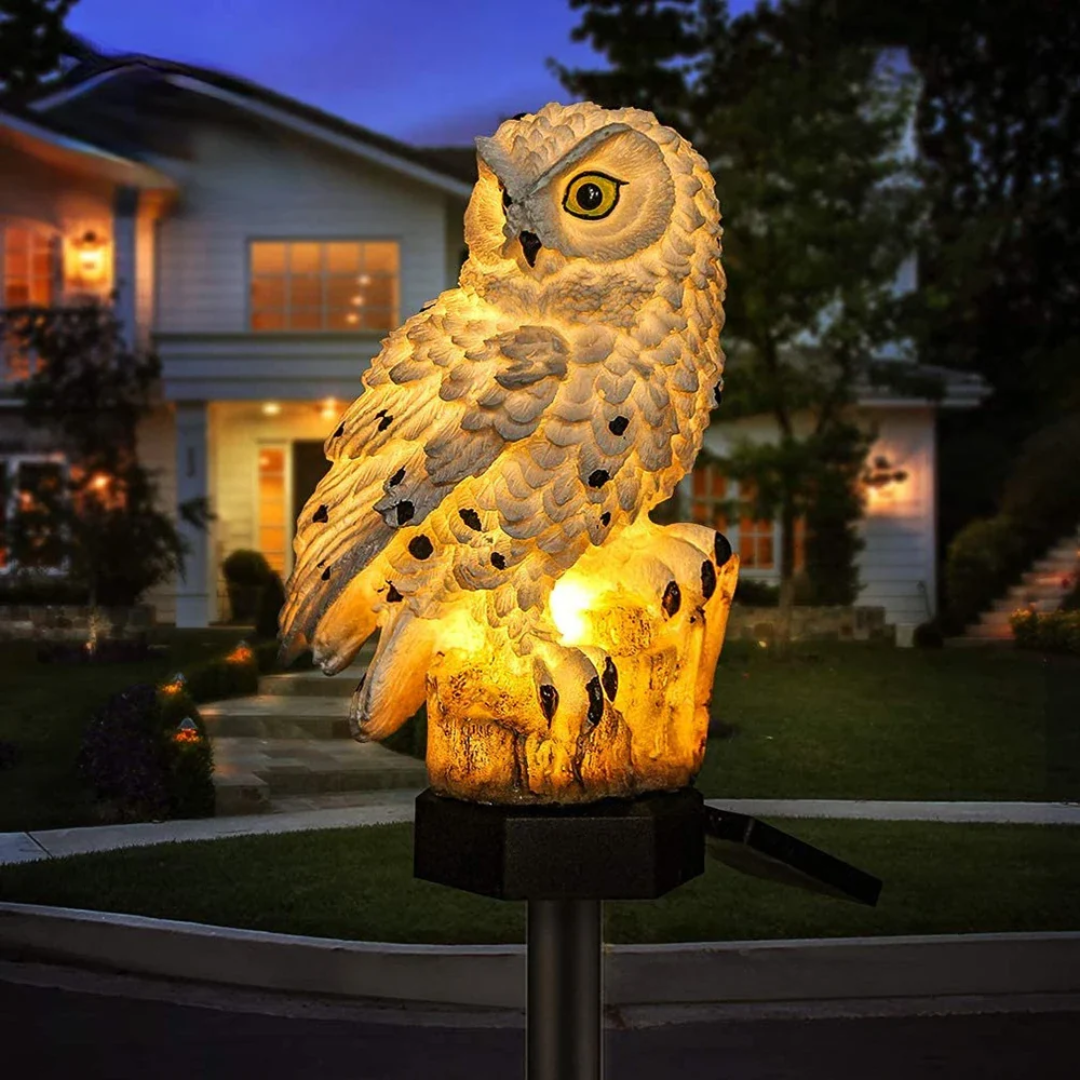 Solar Owl Outdoor Garden Light With Automatic Night Sensor NALANI