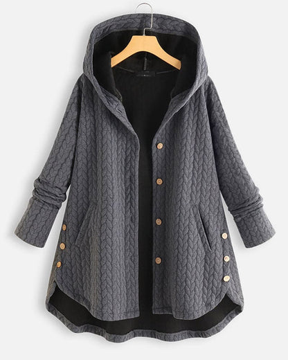 Quilted Hooded Jacket For Women Cozy Casual Outerwear
