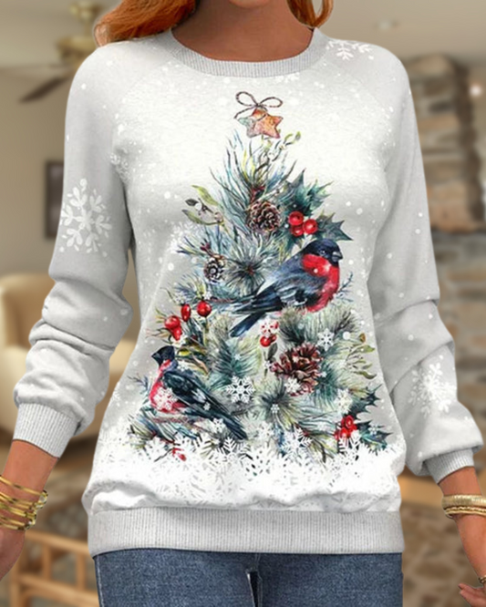 Elegant Warm Winter Christmas Hoodie Sweater With Festive Motifs-Sweaters-Calora-S-NaLani