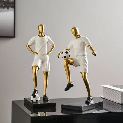 Abstract Football Player Figurine for Unique Home Decor and Artistry NALANI