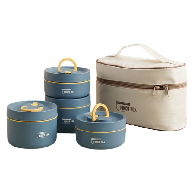 Multi Layer Insulated Lunch Box With Free Carry Bag NALANI
