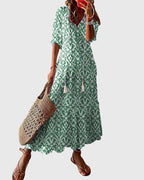 Amalia | Boho vintage letní šaty lehké pro teplé počasí