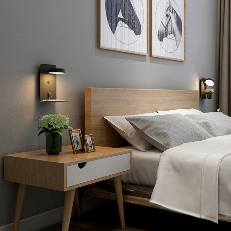 Rotatable Night Light with Charger for Home Decor and Convenience Calora